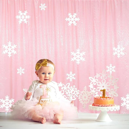 ShinyBeauty Pink Sequin Backdrop 7x7FT - Image 5