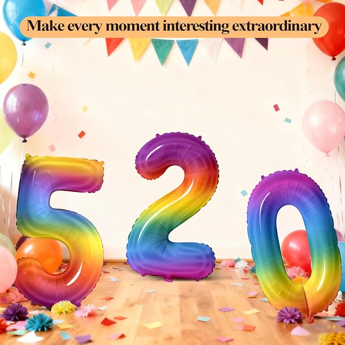 Number 57 Balloons for 57th Birthday Party Decorations, 0-100 Large No.57 - Image 6