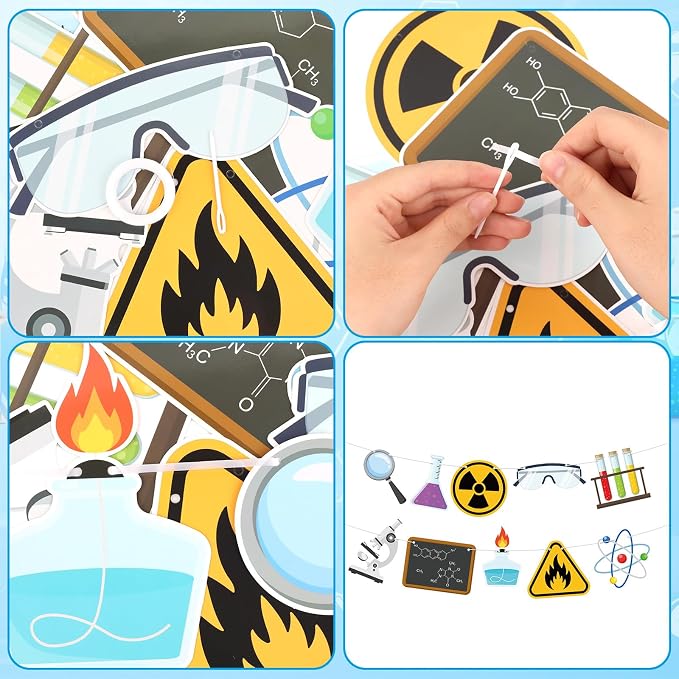 Science Decorations Banner Science Party Banner Chemistry Laboratory Theme - Image 3