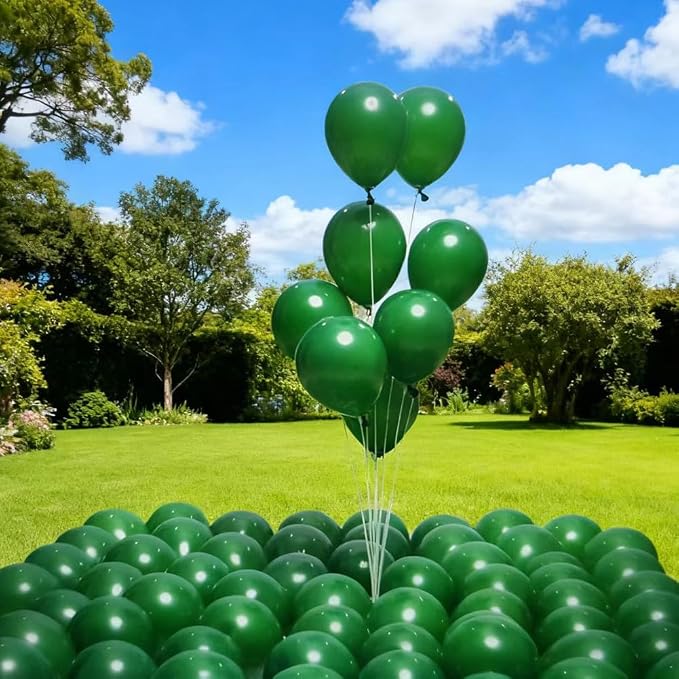 400 Pack Green Balloons 5 Inch Dark Green Latex Mini Small Balloon - Image 4