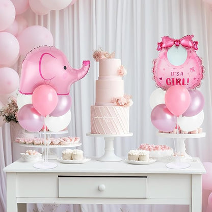 Elephant Baby Shower Decorations Party Balloons Stand Kit 2 Sets - Image 5