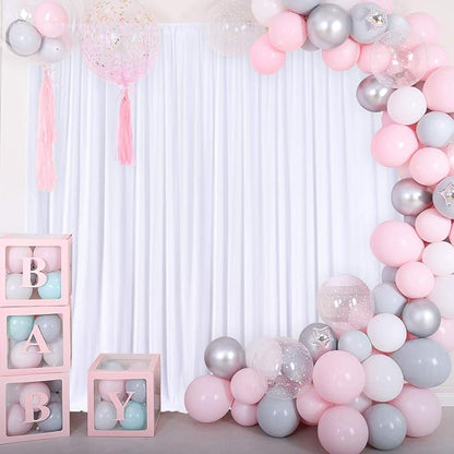 AK TRADING CO. 10 feet x 10 feet Polyester Backdrop Drapes Curtains Panels - Image 5