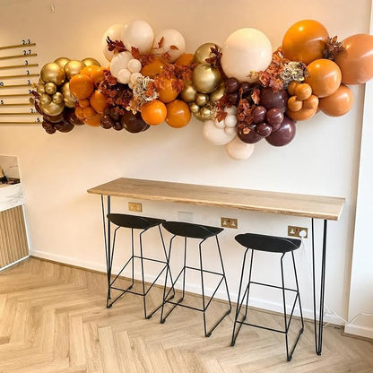 Burgundy Orange Fall Balloons for Autumn Thanksgiving Party Decorations | 60Pcs - Image 7