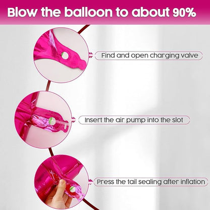 22 Balloon - Hot Pink Birthday Number Balloons, 40 Inch Party Decorations | Hot - Image 6