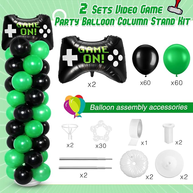 Soulchen 2 Set Video Game Balloon Column Stand Kit - Image 2