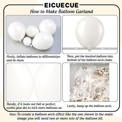 Pearl White Balloon Arch Kit - Image 3