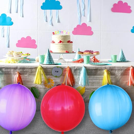 LEEZZIZZ 41Pcs Punch Balloons, Thickened Neon Punching Balloon Heavy Duty - Image 4