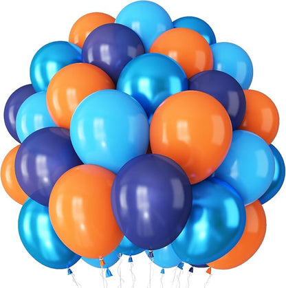 Orange and Blue Balloons by TAOYE