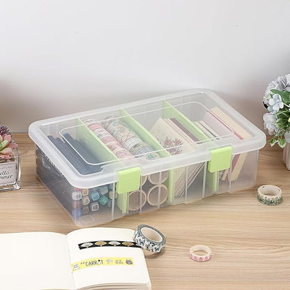 BTSKY Clear Plastic Dividing Storage Box - Image 2