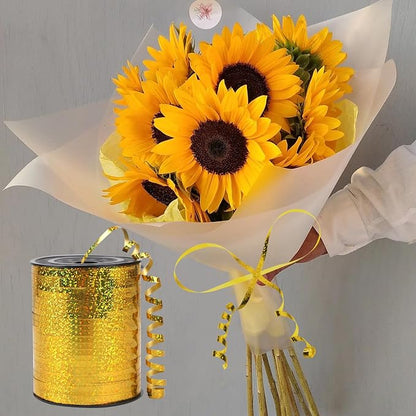 500 Yards Silver Shiny Curling Ribbon Metallic Balloon Roll - Image 6