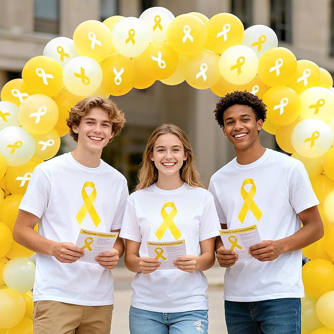 100 Pcs Ribbon Awareness Balloons, 12 Inch Adoptive Parents Decorations - Image 5