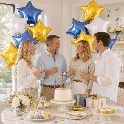 FEYG Matte Blue Star Balloon, 18 Inches, - Image 7