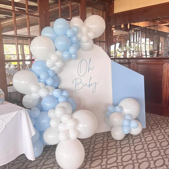200Pcs Blue and White Balloon Garland Arch Kit - Image 5