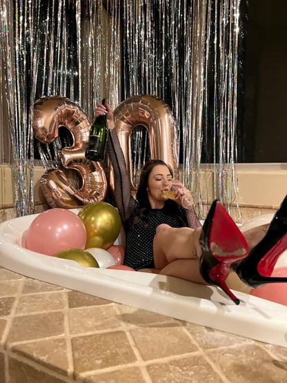40 Inch Number 23 Balloon for 23th Year Old Birthday Decorations, Rose Gold | - Image 6