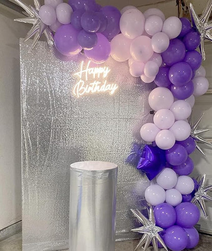 ShinyBeauty 5x7FT Silver Sequin Photo Backdrop Curtain - Image 8