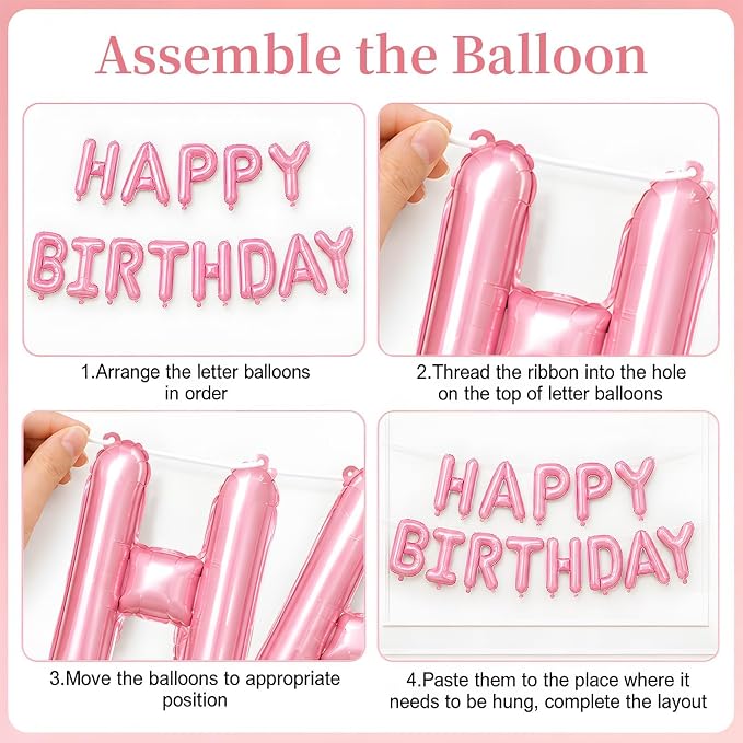 Dusty Pink Number 5 Balloon, 5th Birthday Decorations - Image 3