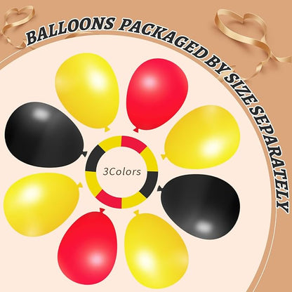 412Pcs Red Yellow Black Balloon Garland Arch Kit, 18 12 10 5 Different Sizes - Image 4