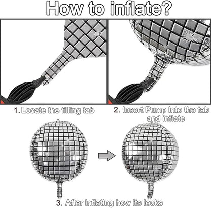 Disco Ball Balloons for 70s Disco Party Decor - Image 5