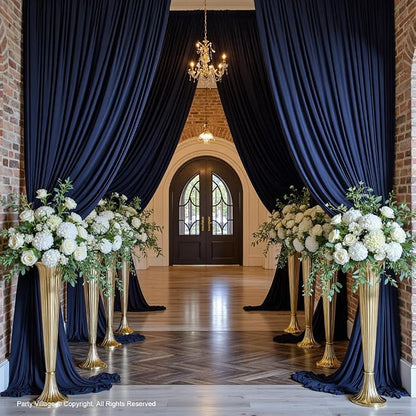 20ft×12ft Navy Blue Backdrop Curtain - Image 4