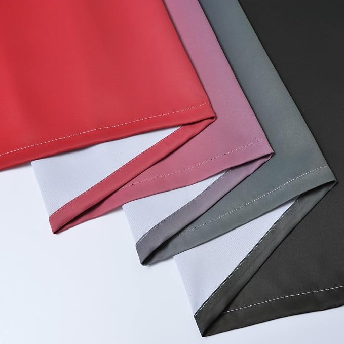 Yakamok Blackout Ombre Black and Red Curtains - Image 6