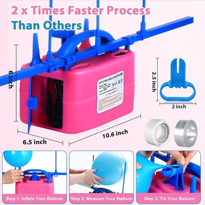 Balloon Pump Electric, Electric Air Pump Replace Manual Balloon Hand Pump - Image 2