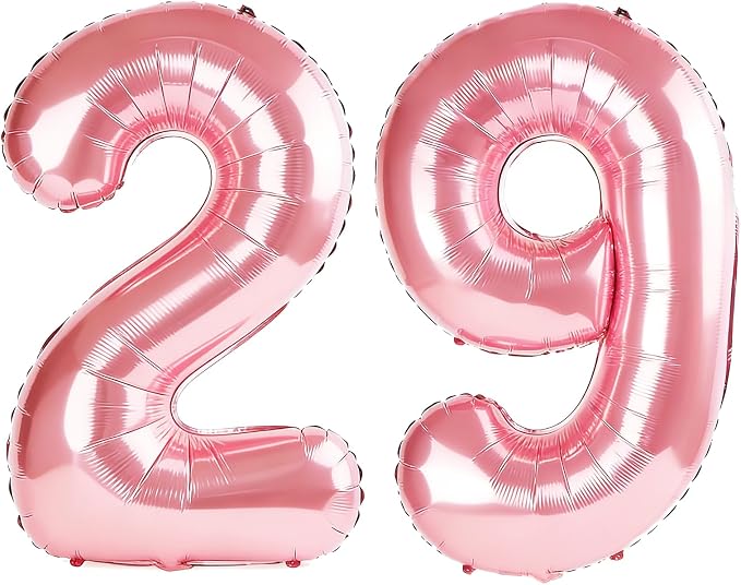40 Inch Number 29 Balloons for 29th Birthday Party Decorations, 0-100 Jewelry by FOBELEC