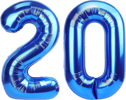 Number Balloons Navy Blue Balloons by United-UnicornsParty