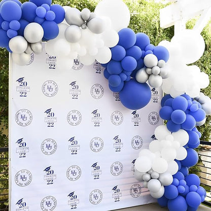 Voircoloria 105pcs Royal Blue Party Balloons, 12inch | - Image 4