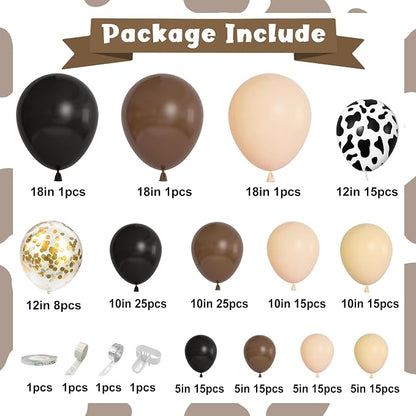 170Pcs Western Cowboy Balloon Garland Arch Kit - Image 2