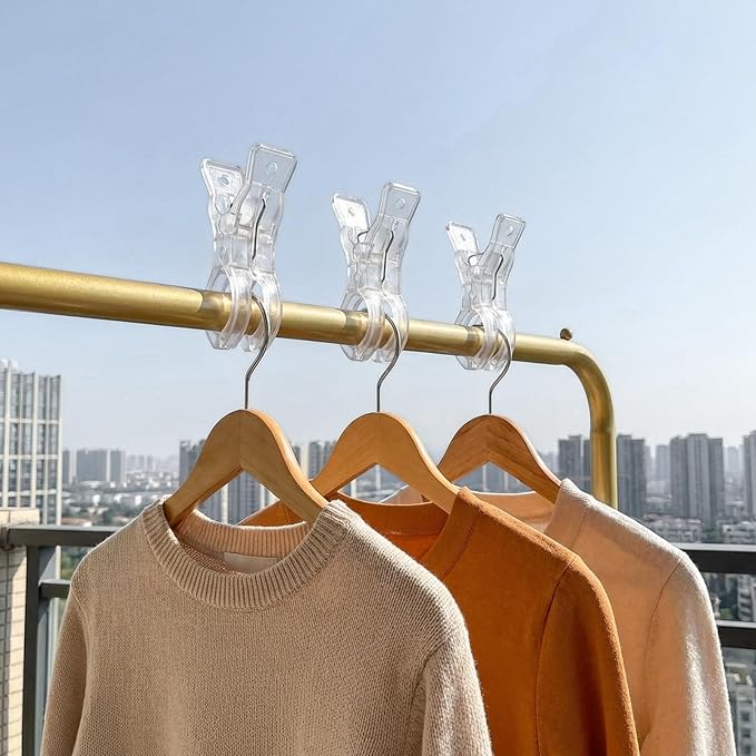 10 Pack Clear Balloon Arch Clips, Transparent Backdrop Spring Clamps, 3.5inch - Image 7