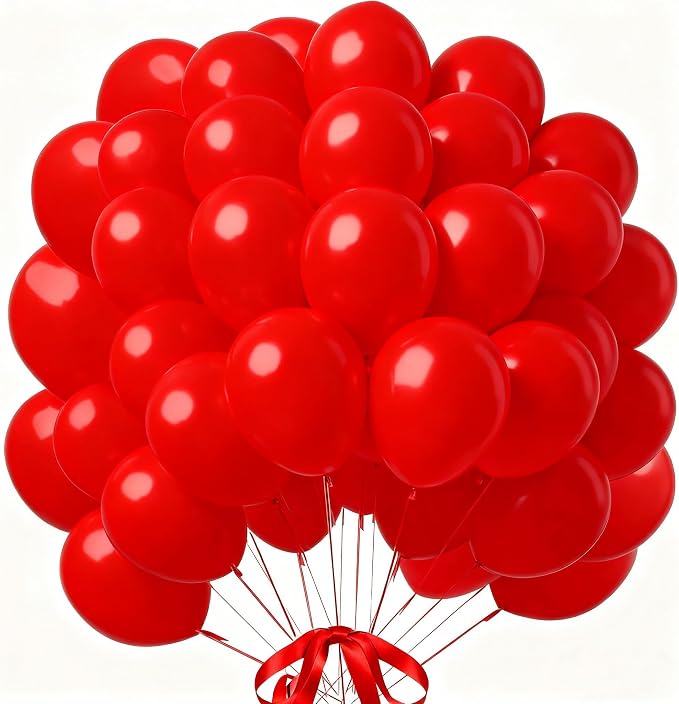 160Pcs Red Balloons 12 Inch Bulk Latex Balloon by PAXILE