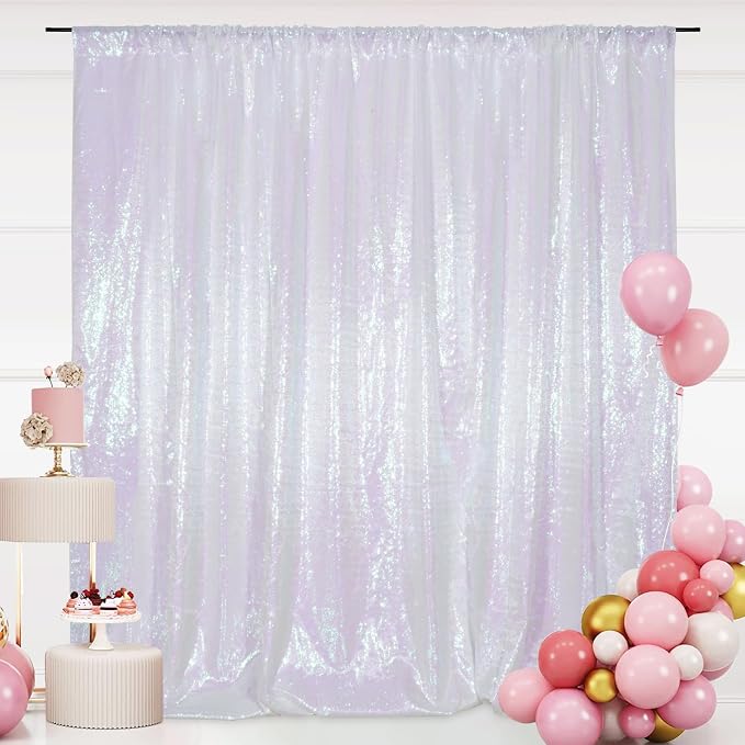 SquarePie 8x8ft Iridescent Sequin Backdrop, High Density Non-Transparent - Image 7