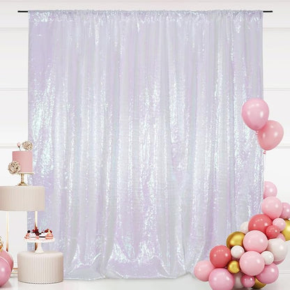 SquarePie 8x8ft Iridescent Sequin Backdrop, High Density Non-Transparent - Image 7