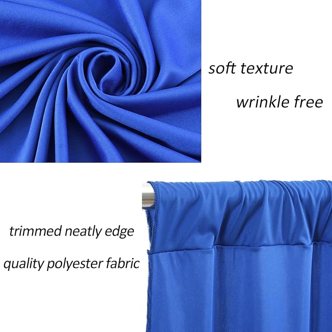 AK TRADING CO. 10 feet x 10 feet Polyester Backdrop Drapes Curtains Panels - Image 8