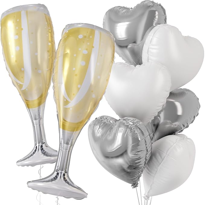 Champagne Balloons, Engagement Party Balloons - Image 9