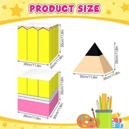 Denylo pro 12 Pcs Back to School Decoration Large Pencil Decoration Boxes - Image 2