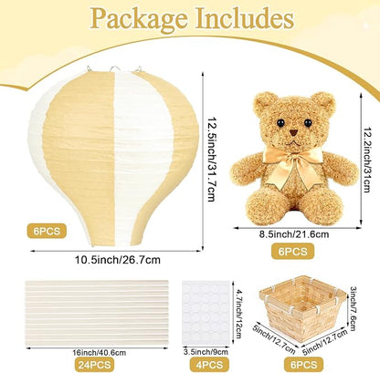 6 Sets Hot Air Balloon Decorations Table Centerpieces - Image 2