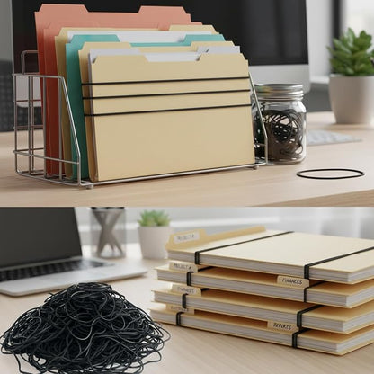 Rubber Bands for Balloon Arches 300pcs Black 4.8inch Large Elastic Bands | - Image 2