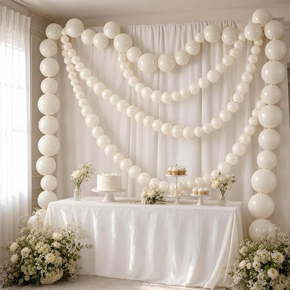 White Linking Balloons - Image 5