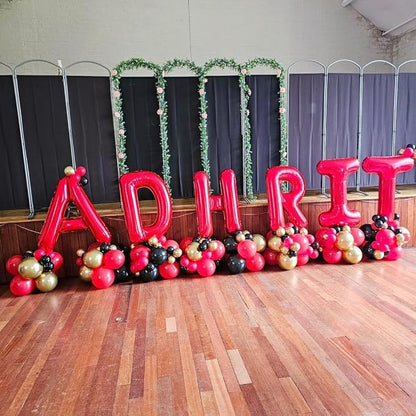 Red Letter F Balloons, F Balloon 40 Inch F Balloons Letter - Image 7