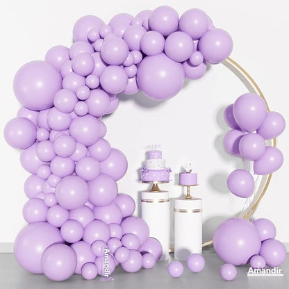 Amandir 153pcs Lavender Balloons Arch Garland Kit Different Sizes | 18 12 10 5 - Image 2