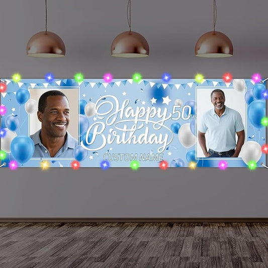 Dicodes Personalized Happy Birthday Banner by Dicodes