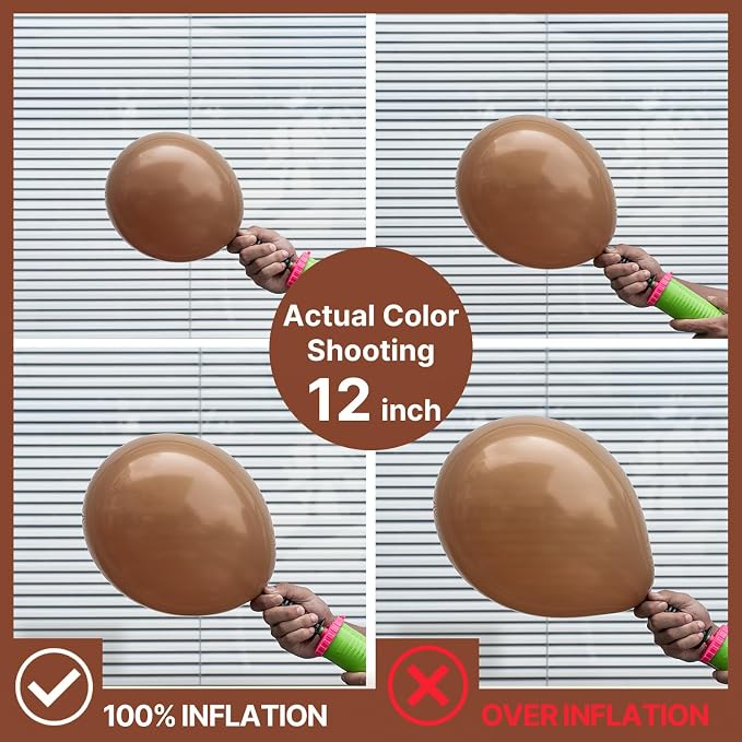 PartyWoo Brown Balloons 50pcs Boho Neutral Coffee Tan Fall Color | Balloons - Image 5