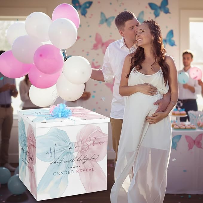AmazingSpark 28in Giant Gender Reveal Gift Box - Image 7
