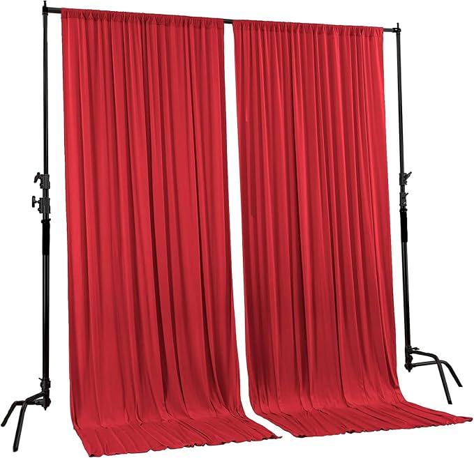 AK TRADING CO. 10 feet x 10 feet Polyester Backdrop Drapes Curtains Panels - Image 2