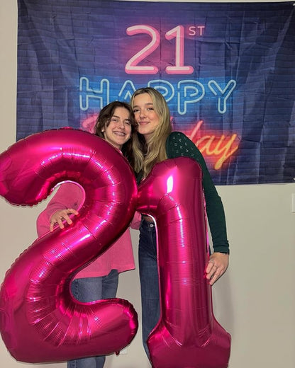 Hot Pink 1 Balloon - Image 8