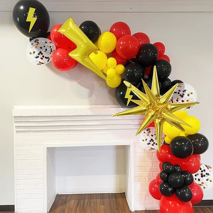Red Yellow Black Balloons, Cartoon Theme Balloons - Image 5
