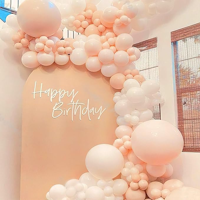 PartyWoo Pastel Orange Balloons 100pcs Light Pale Orange Peach Color | - Image 5