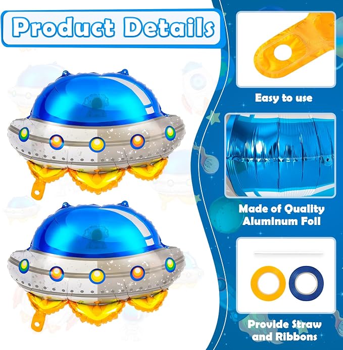 6 Pcs Alien UFO Balloons for Kids - Image 5