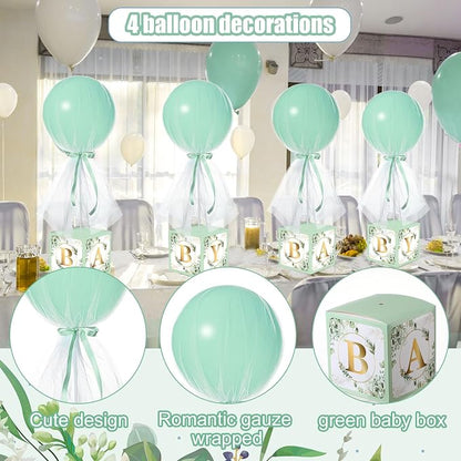 4 Set Sage Green Tulle Tutu Balloon - Image 2